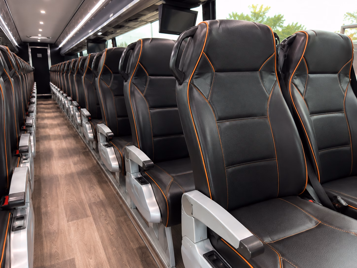 san marcos charter bus rental interior