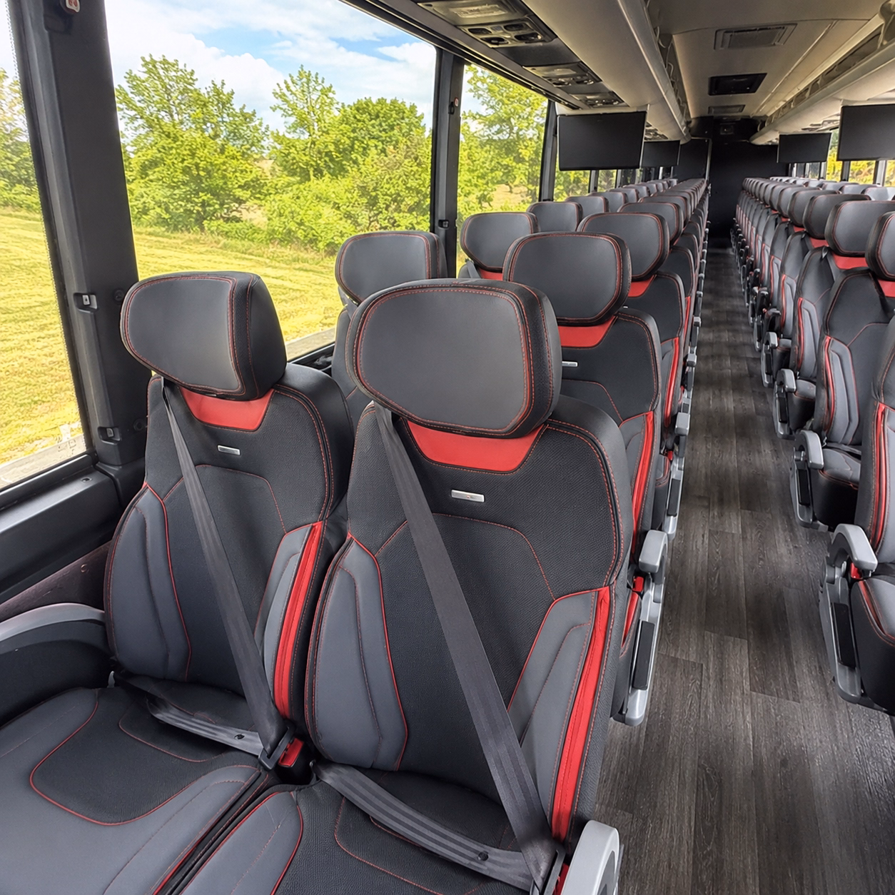 san marcos religious group transportation onboard seating