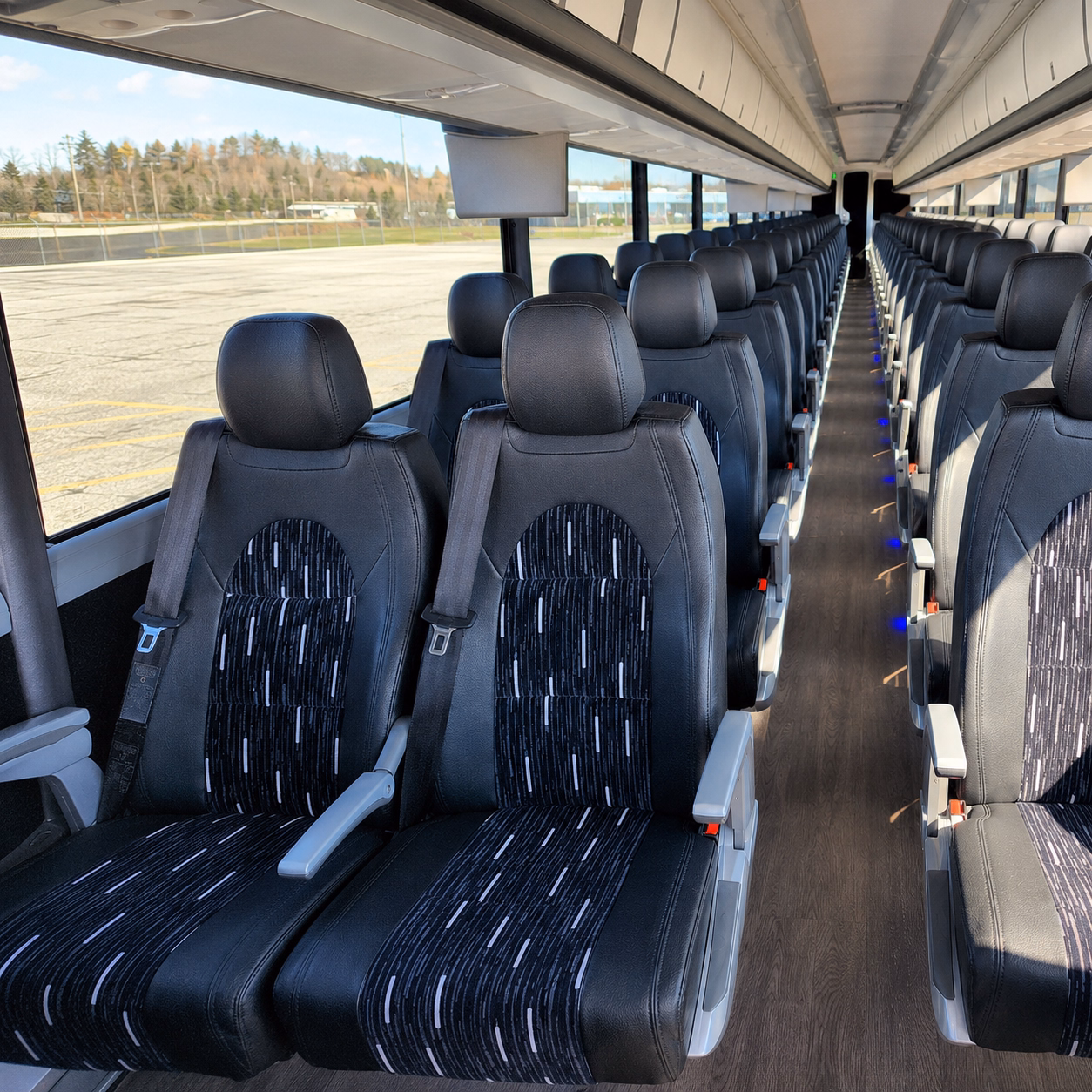 san marcos wedding transportation onboard seating